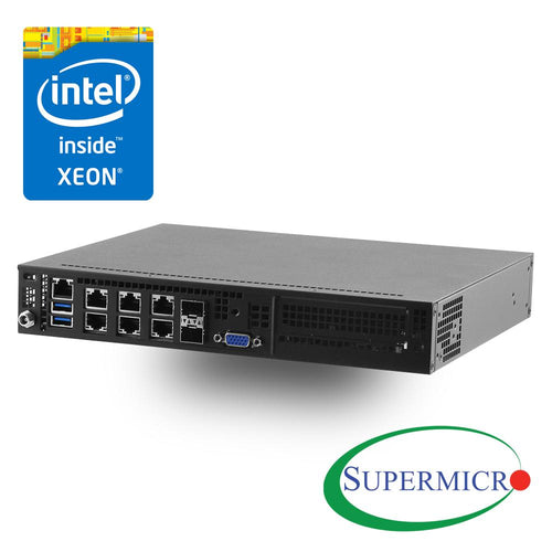Supermicro SYS-E300-8D Intel Xeon D-1518, Dual 10G SFP+, 6 GbE LAN, Mini Server